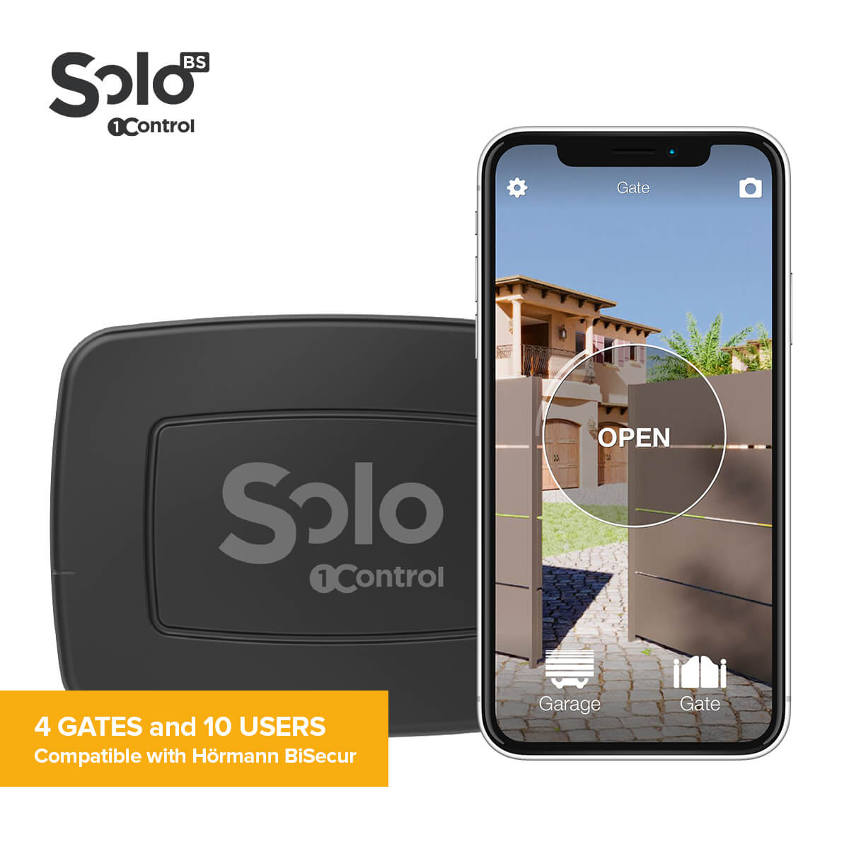 SOLO BS gateopener from smartphone