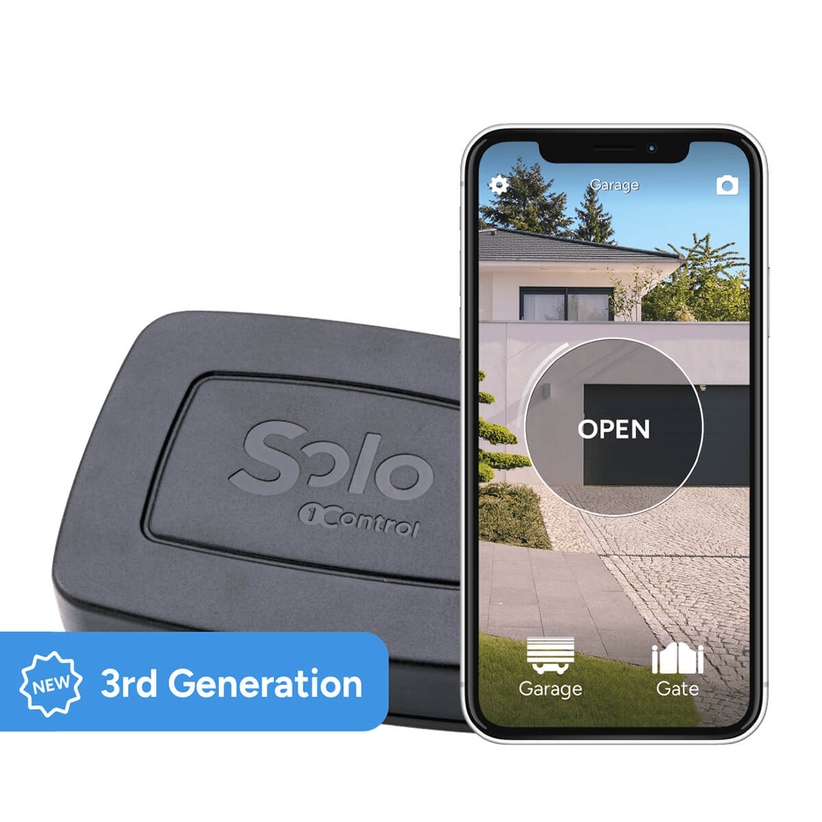 1Control SOLO smart gate opener for residential gates and garages