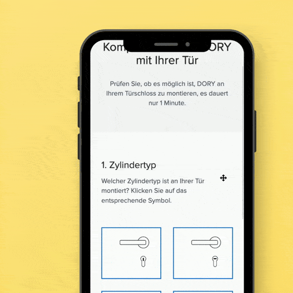 Kompatibilit&auml;ts-Check f&uuml;r smartes T&uuml;rschloss DORY: in einer Minute die Tauglichkeit der eigenen T&uuml;r pr&uuml;fen