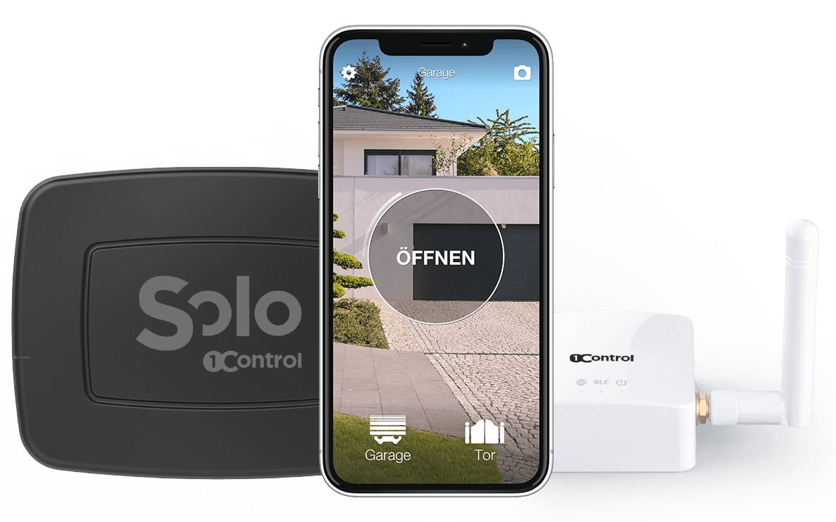 1Control SOLO und LINK: Tor mit Smartphone &ouml;ffnen, auch aus der Ferne &uuml;ber die WLAN-Br&uuml;cke