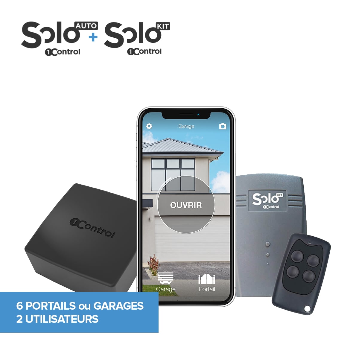 SOLO AUTO + KIT pour ouvrir le portail depuis la voiture et le smartphone