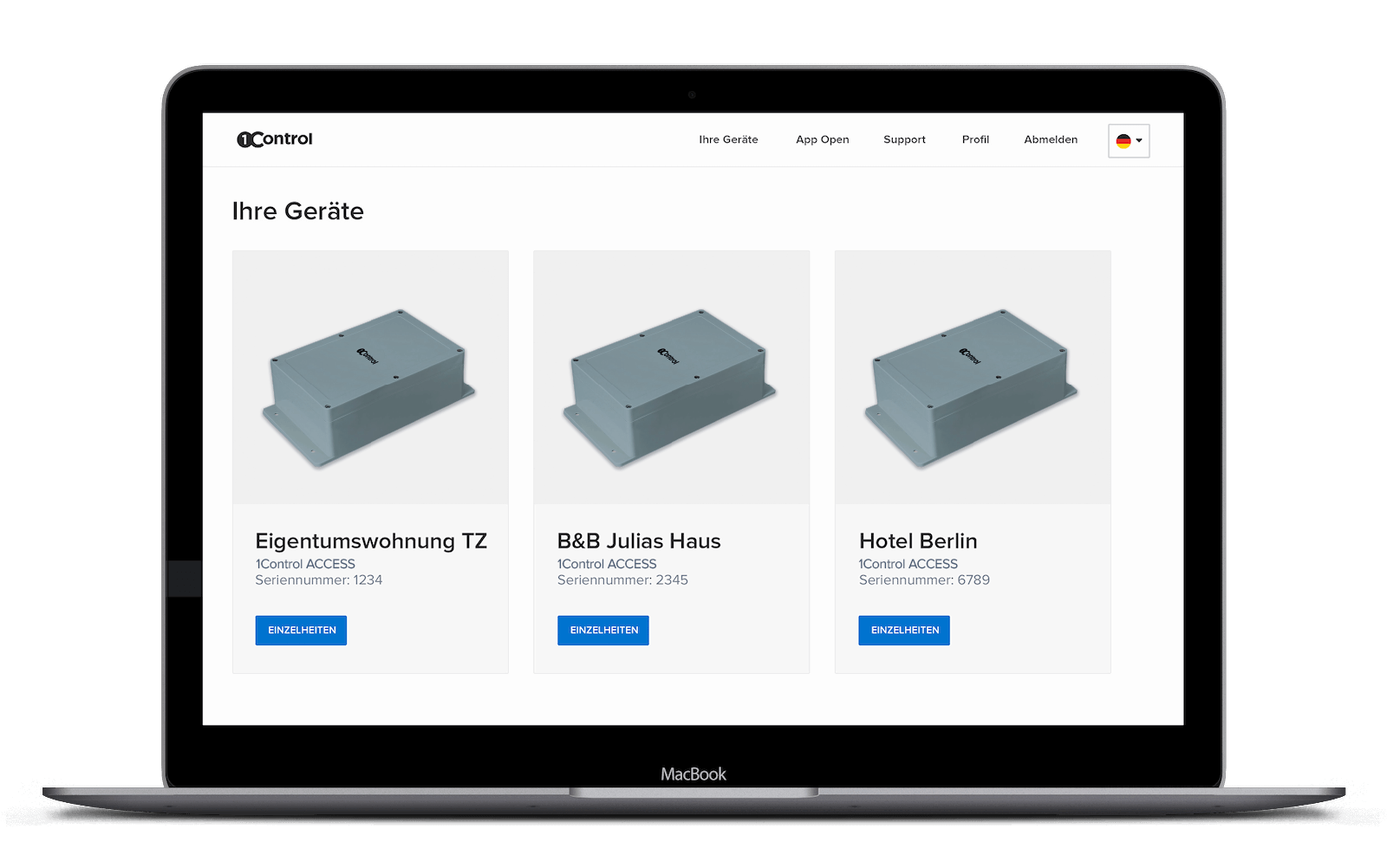 Zugangskontrolle für mehrere Eingänge mit Smartphones und Fernbedienungen
