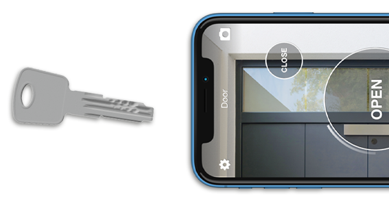 1Control DORY - opening with traditional key