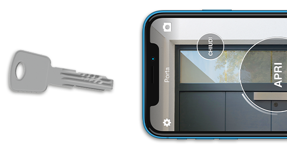 1Control DORY - apertura con chiave tradizionale