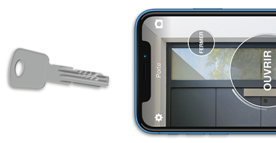 1Control DORY - ouverture avec clé traditionnelle