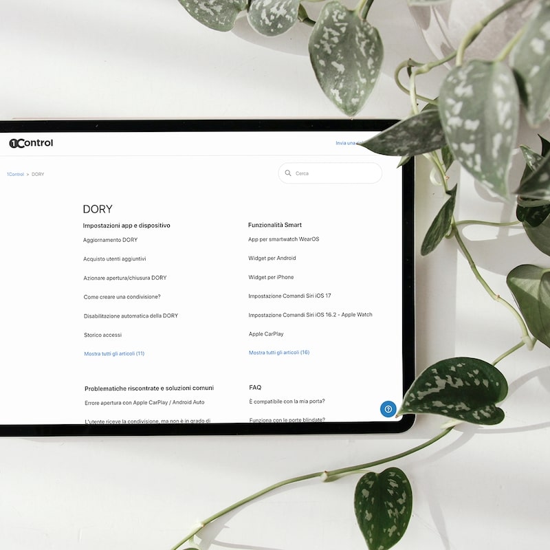 Help Center 1Control - Guide DORY